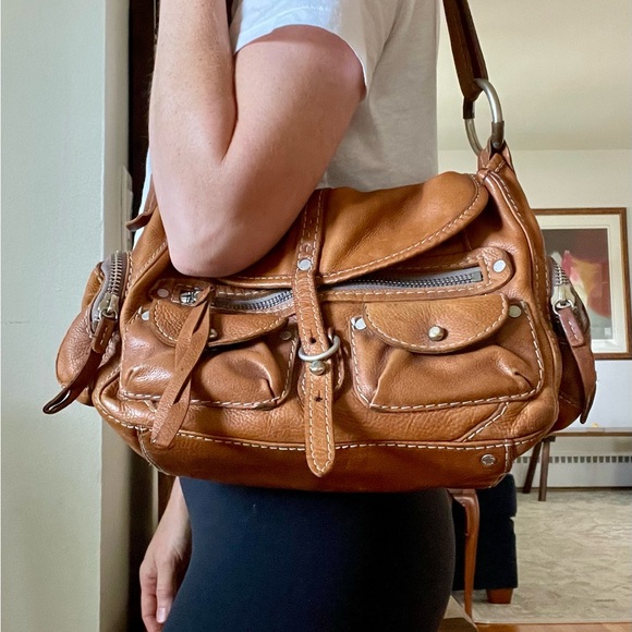 Ruehl No.925 Vintage Tan Leather Shoulder Bag - Picture 8 of 9